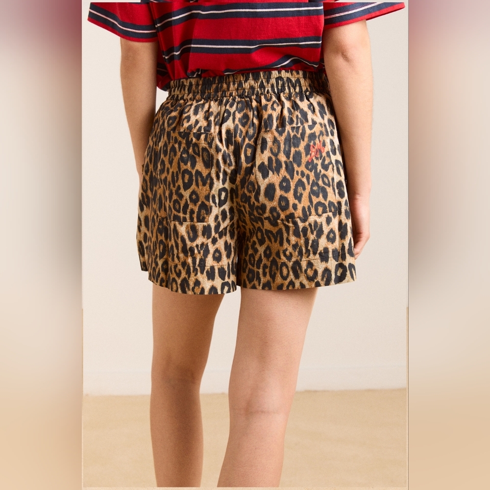 Damson Madder Leopard Shorts EU Size 18/ US Size 14 - Picture 3 of 10